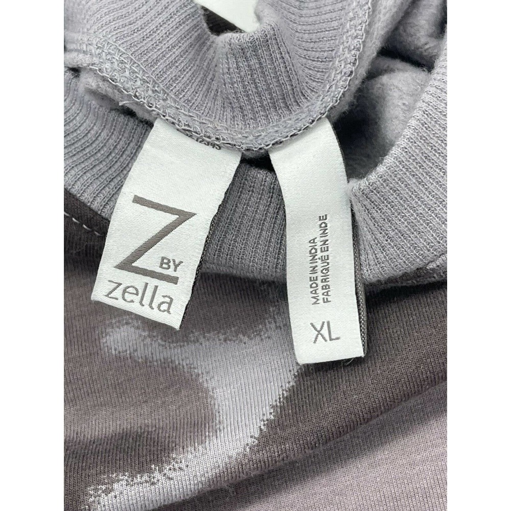 Z by Zella Girls Gray Quick Camo Blur Print Long Sleeve Sweatshirt Size XL - Picture 3 of 10